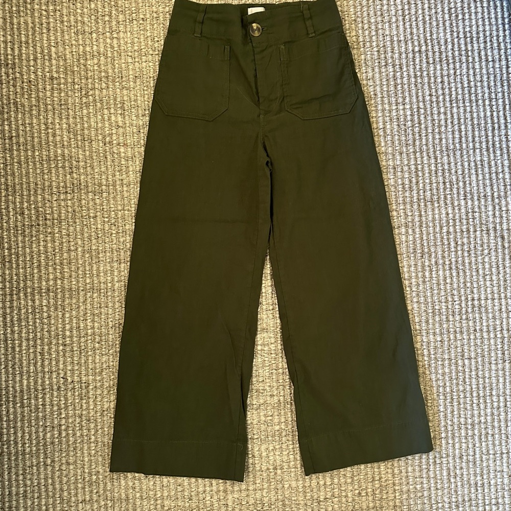Maeve Olive Green Trousers